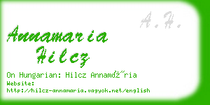 annamaria hilcz business card